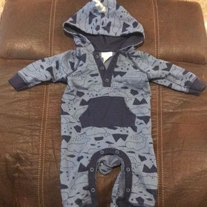 Blue narwhal bodysuit